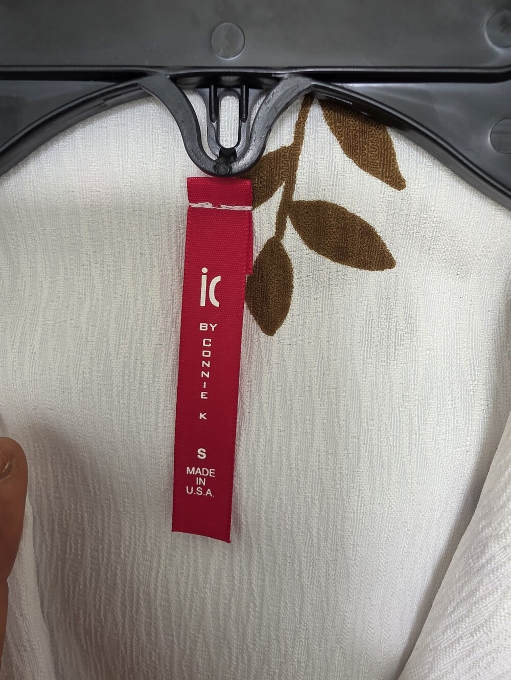 IC by Connie K Floral Button Front Jacket Blazer Top Multicolor Sz S Art To Wear - Picture 6 of 9